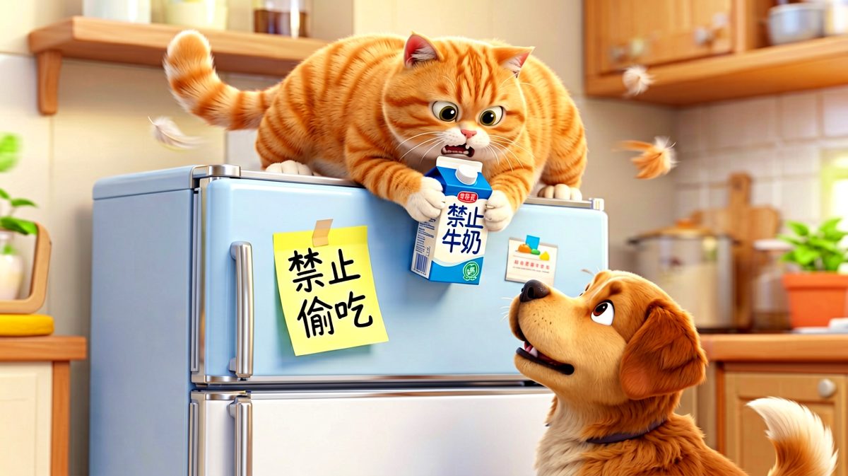 《论猫的乳糖不耐受如何演变成冰箱劫案》