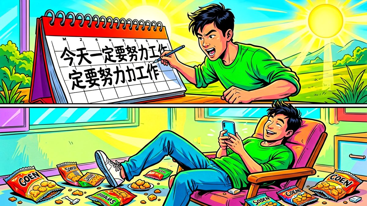 我的自律，保质期不超过三分钟