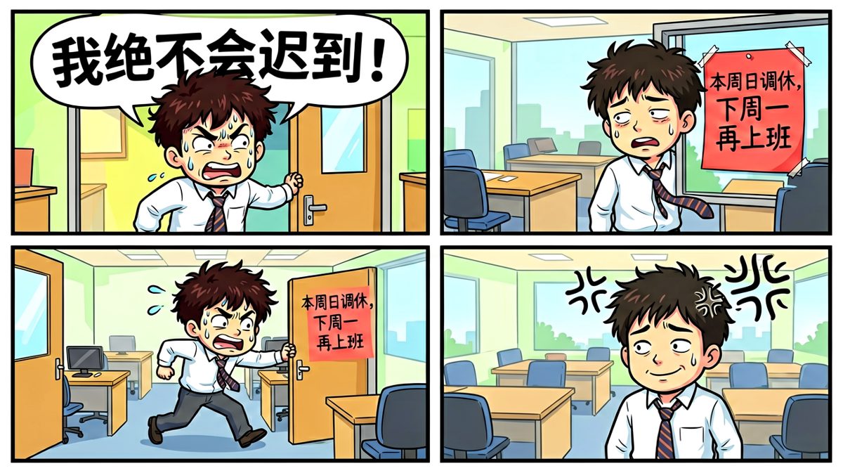 周一？……等等，今天明明是周日