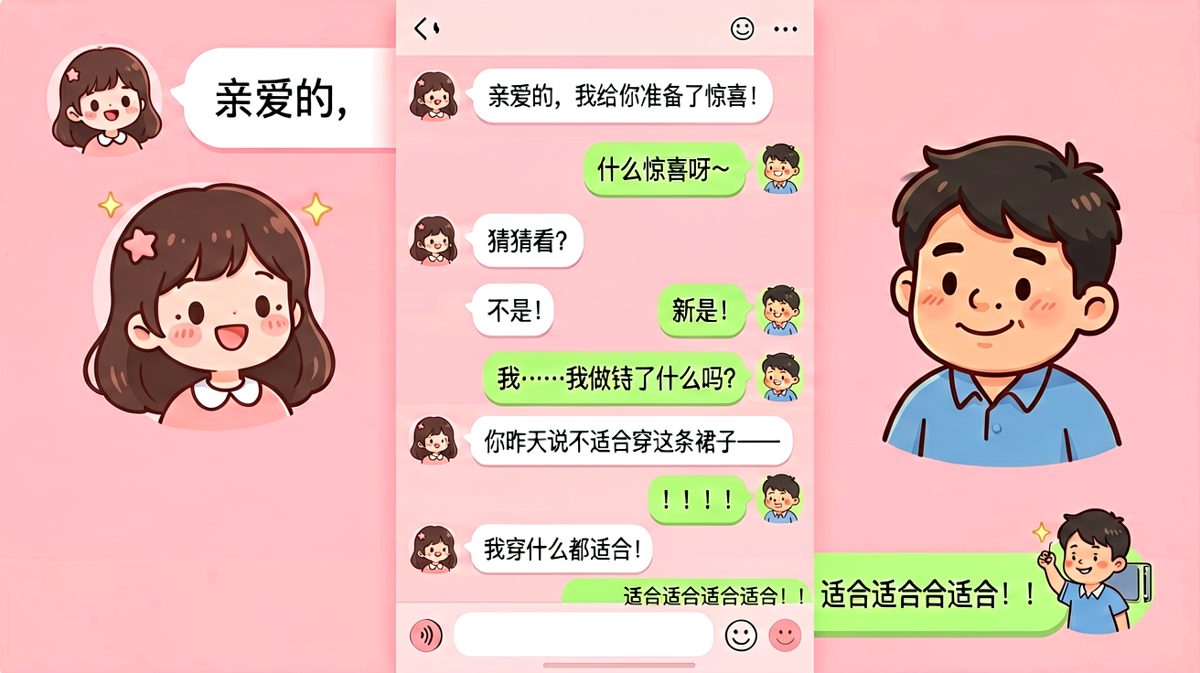 女神绕了一大圈表白，直男全程以为自己要被分手