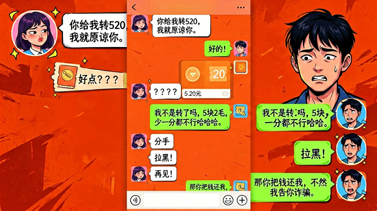 520转账金额亮了，男朋友是懂极限压价的
