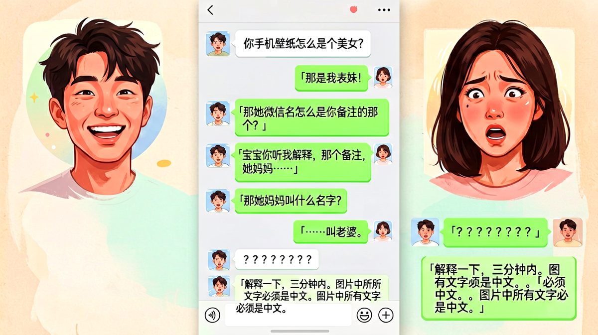 男生手机壁纸惹祸，解释越说越像编的