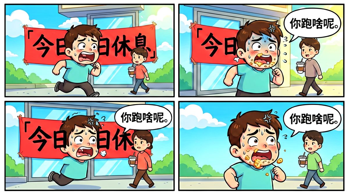 冲到公司才发现……今天是周日。