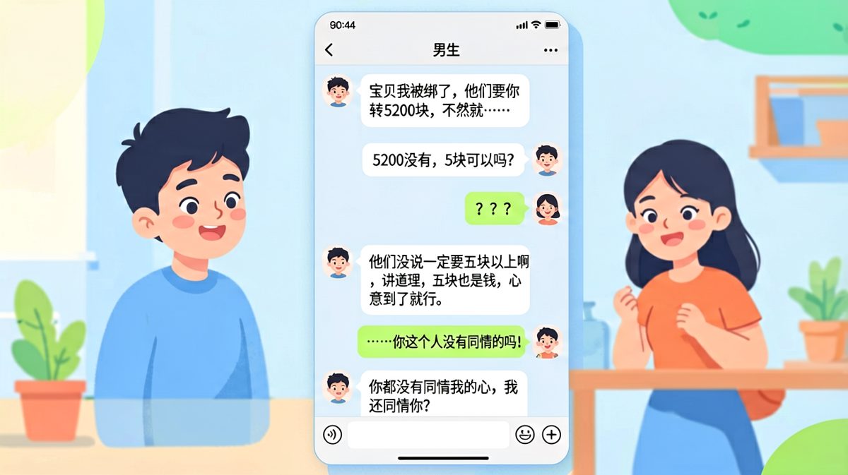 男友假装被绑索要红包，结果被反将一军