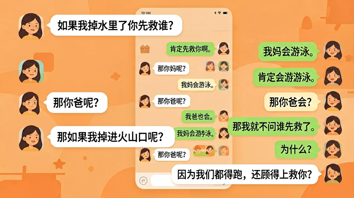 送命题变逃生题，男朋友的逻辑让人窒息