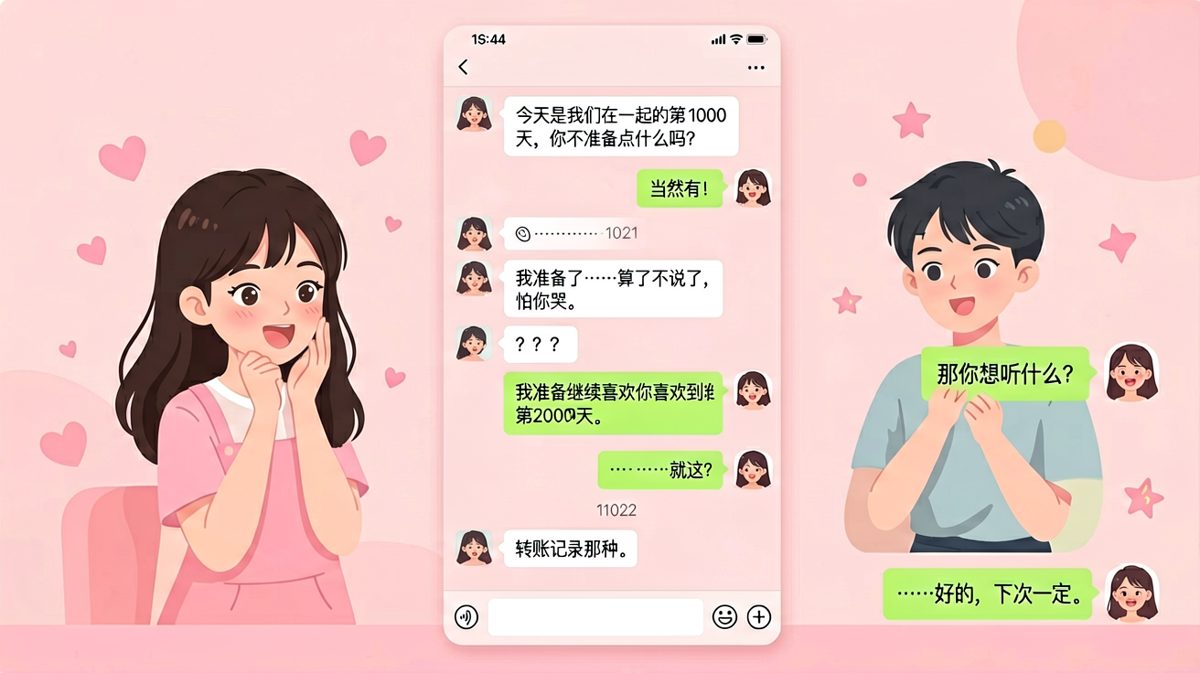 甜言蜜语抵不过转账记录，浪漫满分但钱包零分