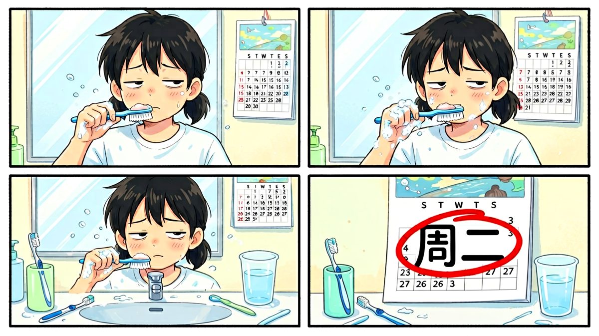 机械式洗漱，人已不在线