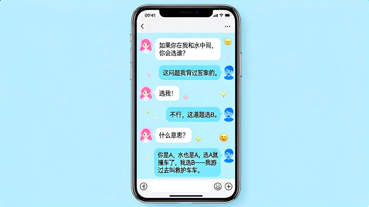 送命题秒变物理题，男方的逻辑鬼才让人无言以对