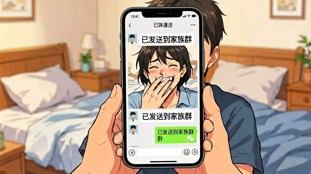 发送成功的瞬间，就像往池塘扔了一颗炸弹