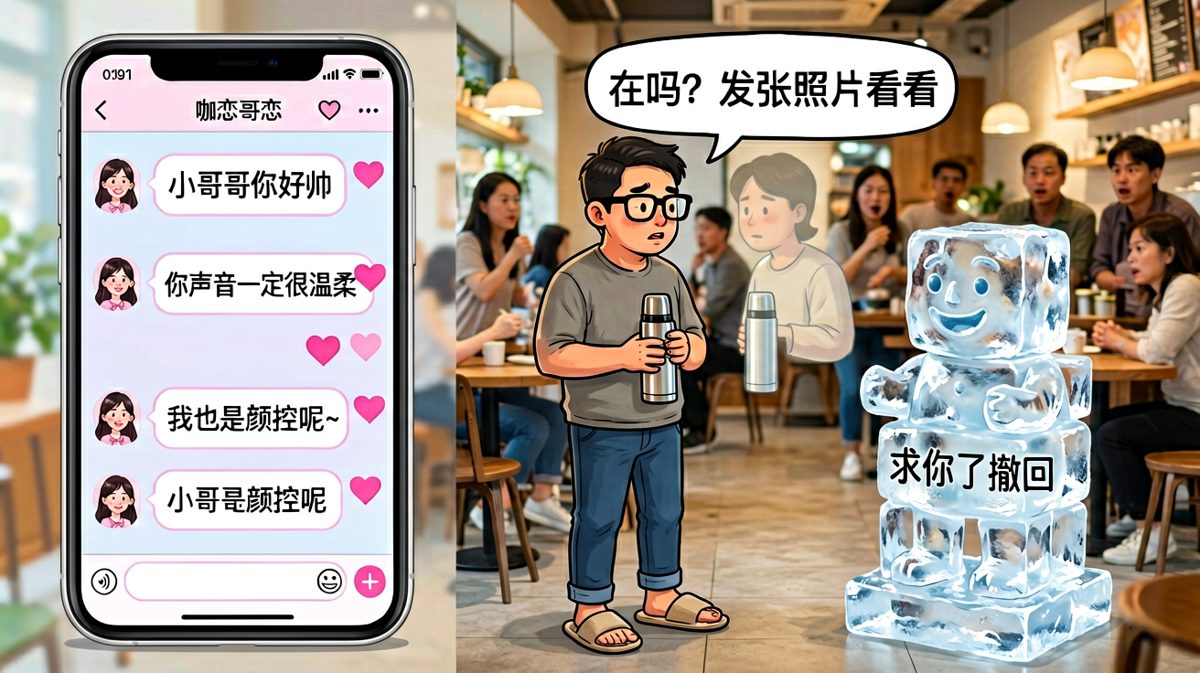 网恋奔现翻车现场：照片骗了我半年