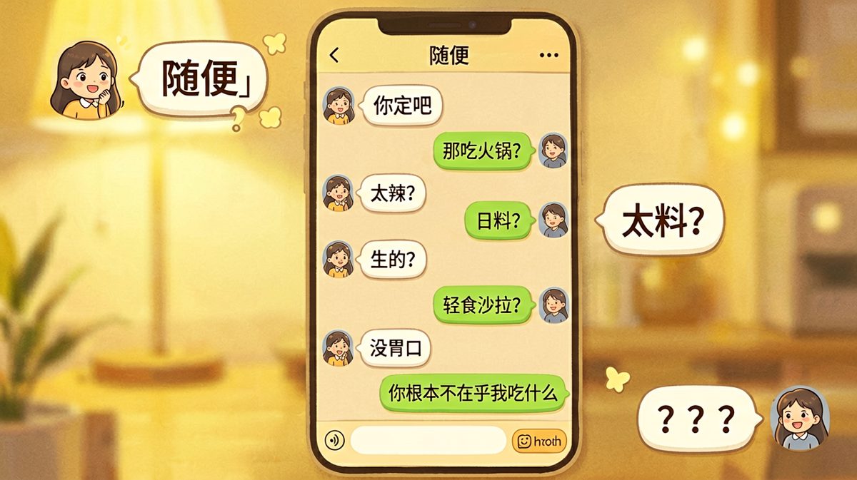「随便」是情侣间最难破解的密码