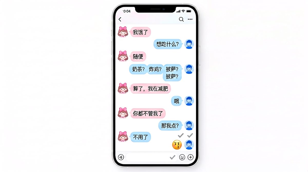 饿不饿只是借口，被在乎才是目的