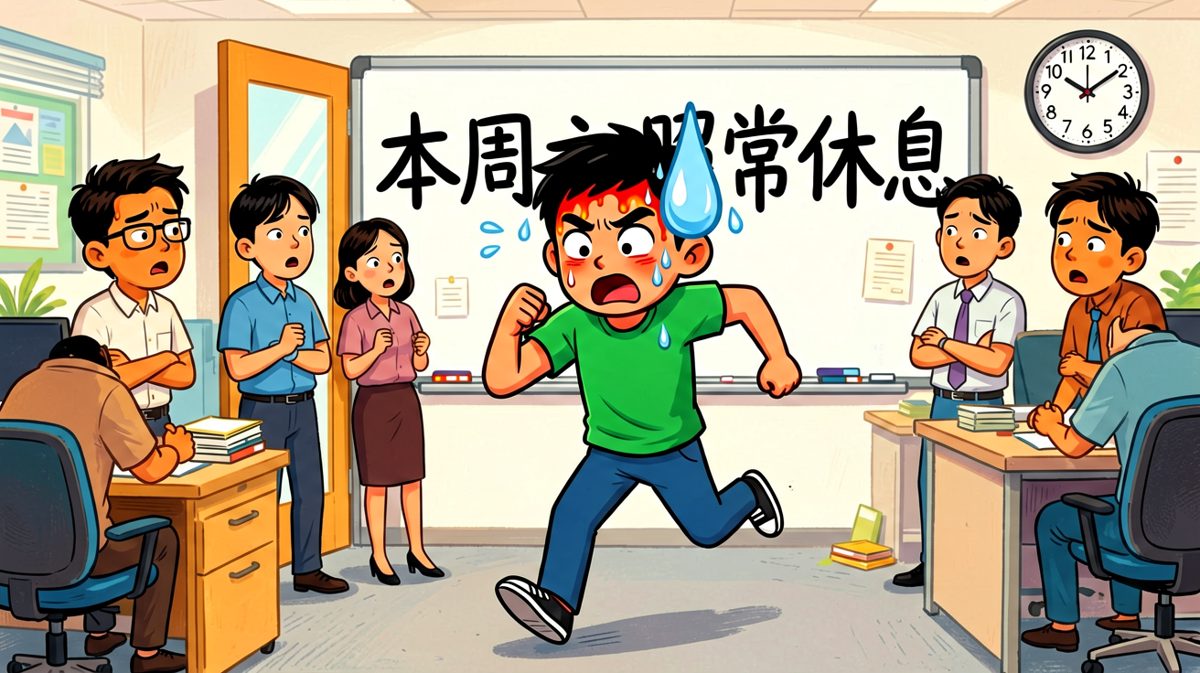 冲到公司才发现今天是周六，尴尬到地缝都没了