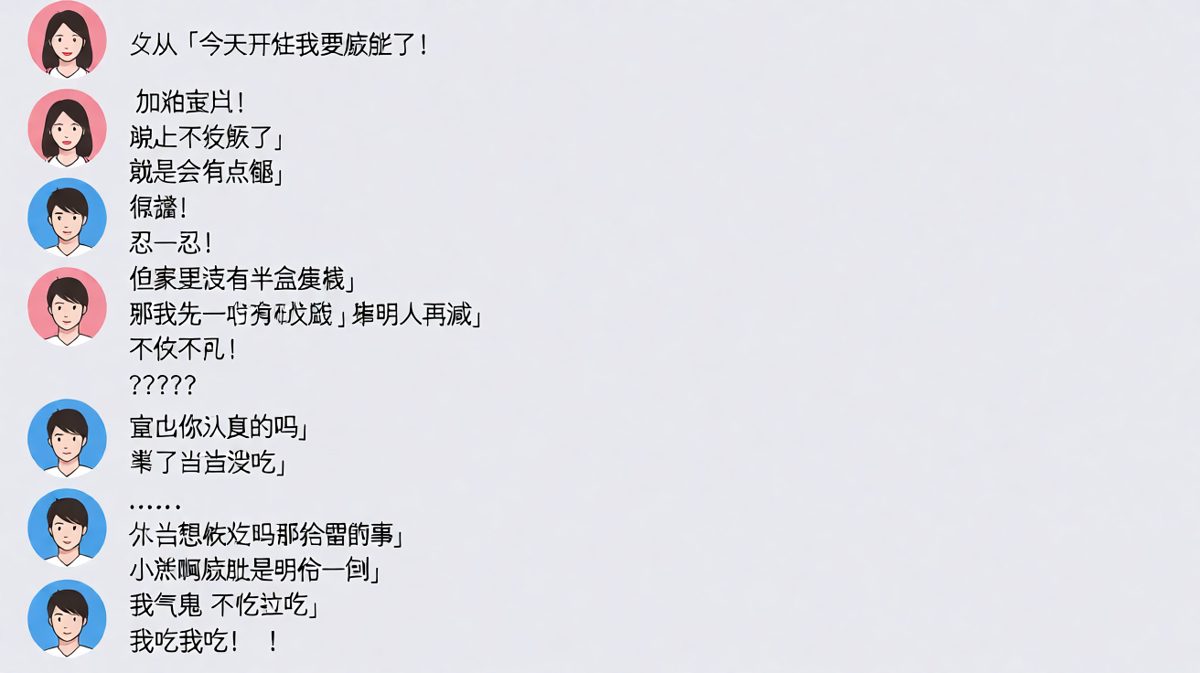 女朋友的减肥宣言撑不过一块蛋糕，而男朋友的求生欲最终战胜了理智