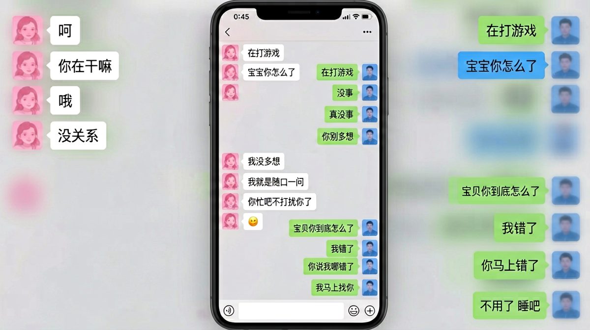 一个呵字引发的连环爆炸，男生彻底慌了