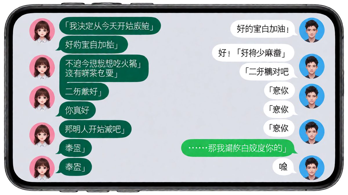 女生说减肥，结果是给男生挖坑的经典翻车现场