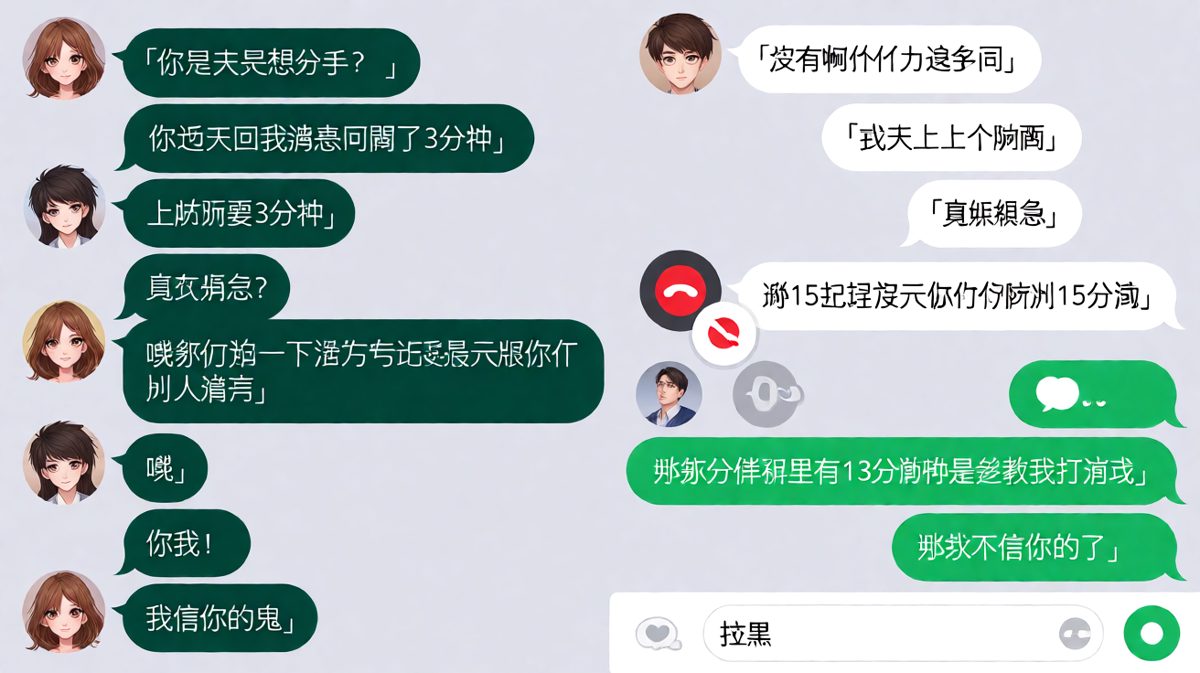 3分钟不回消息引发的血案，结局让全网男生沉默