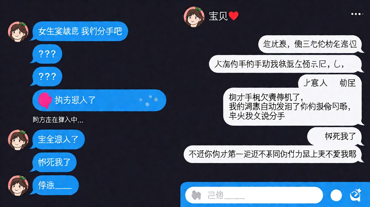 假分手真测试，男生一个动作露馅