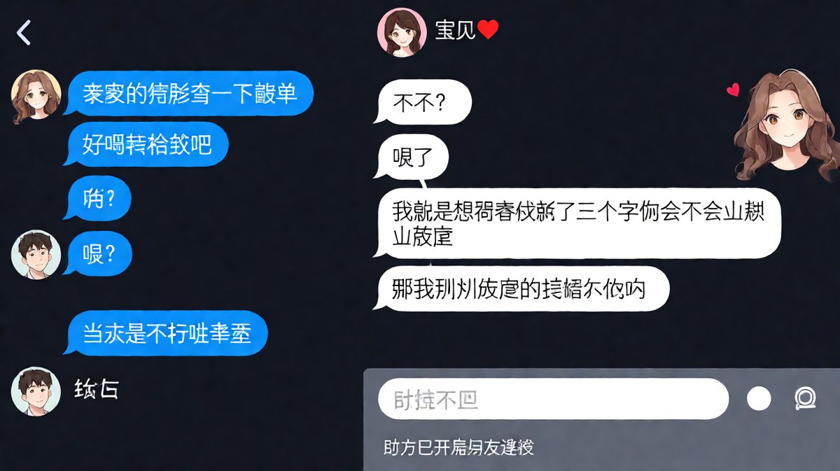 无聊测试翻车现场，男生被拉黑了