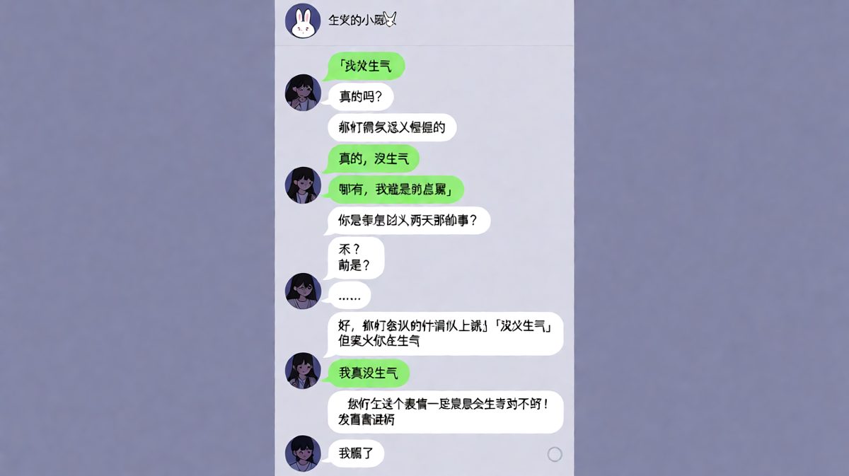 越解释越吵，最后用「我睡了」草草收场