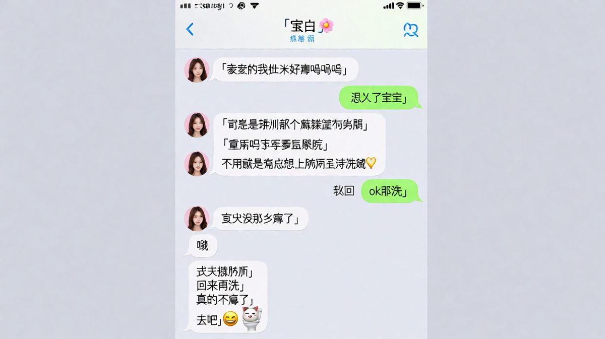 女生装肚子疼逃避洗碗，结果男生一眼看穿淡定收场。