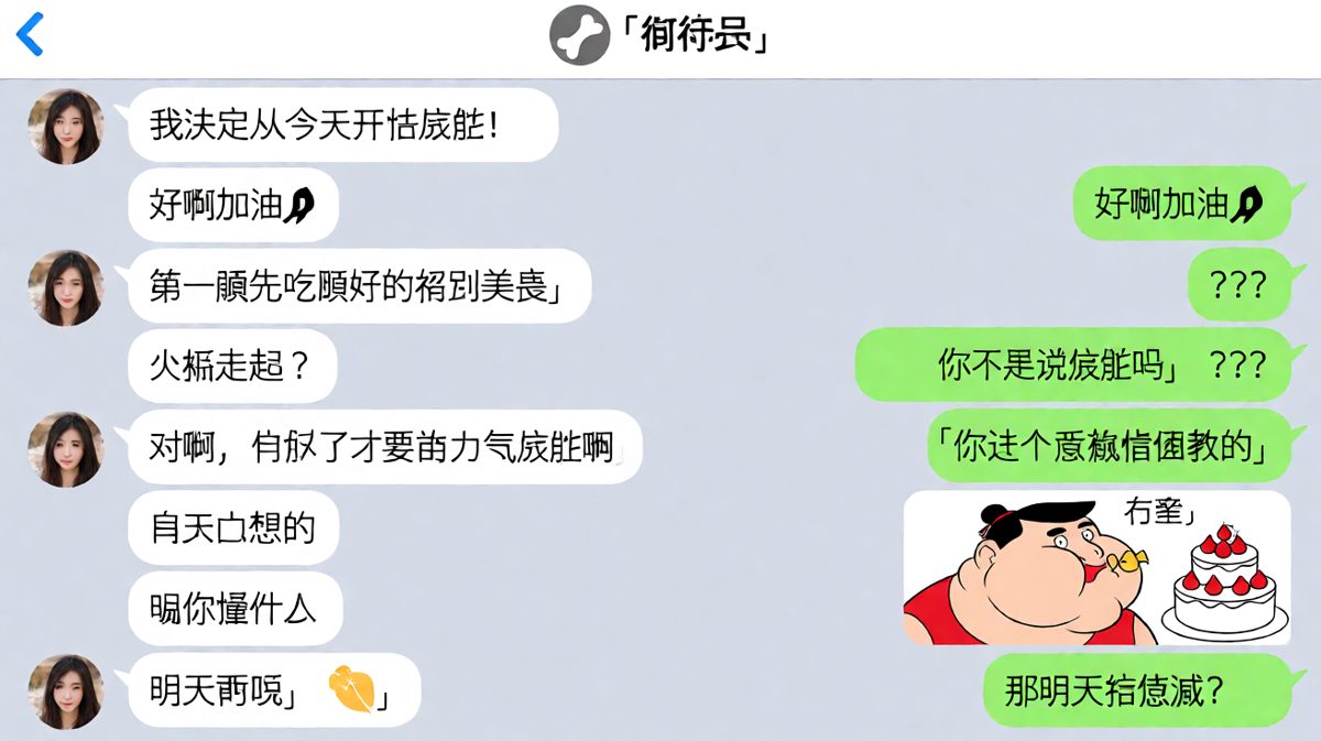 减肥路上的绊脚石，永远是一顿好吃的。