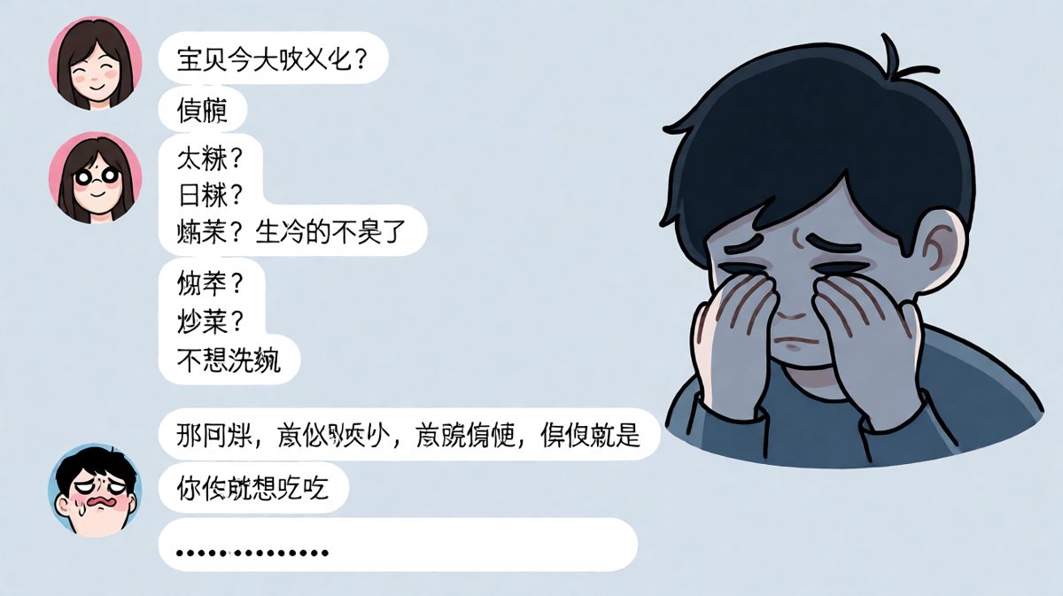 男生问了十次吃饭，女生说随便还是饿