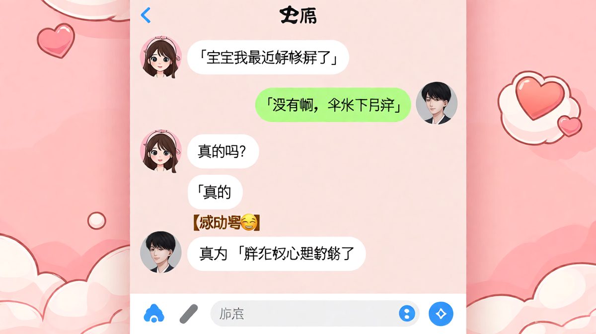 女生问自己胖不胖，男生神回复「胖在我心里就够了」，土味情话拉满