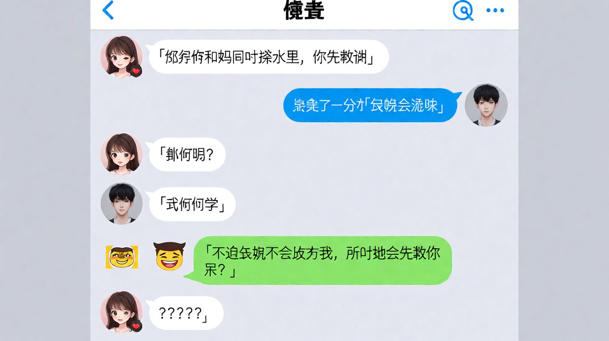 经典送命题，男生极限求生，最后反转逻辑无敌