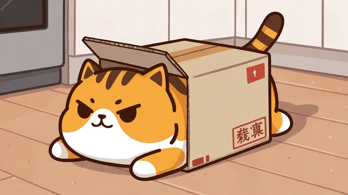 猫：只要我够努力，这箱子就是我的豪宅！