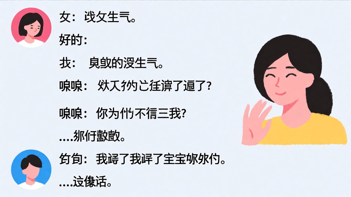 没生气的人通常会接着说第三遍