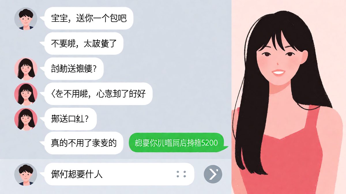 女生三连拒绝后，真相是想要红包
