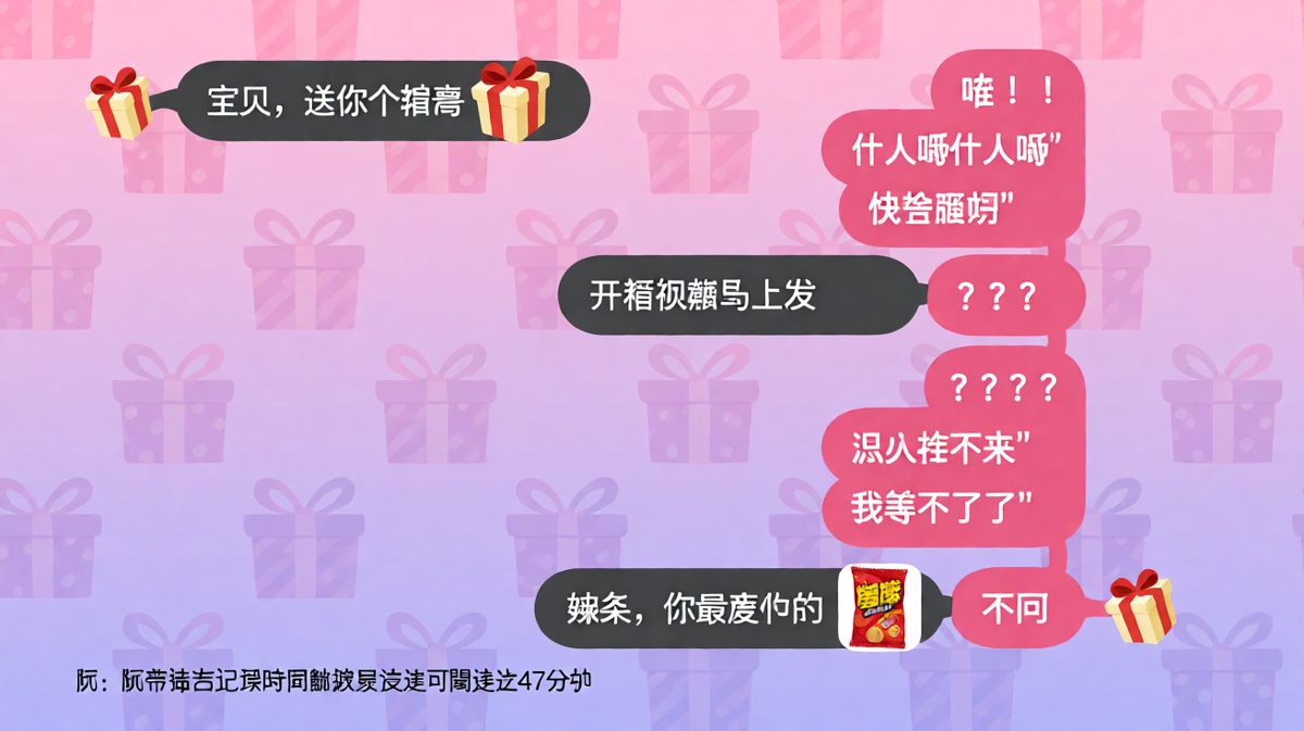 精心铺垫47分钟的惊喜，结局只是一包辣条——但女友还是发了谢谢老板