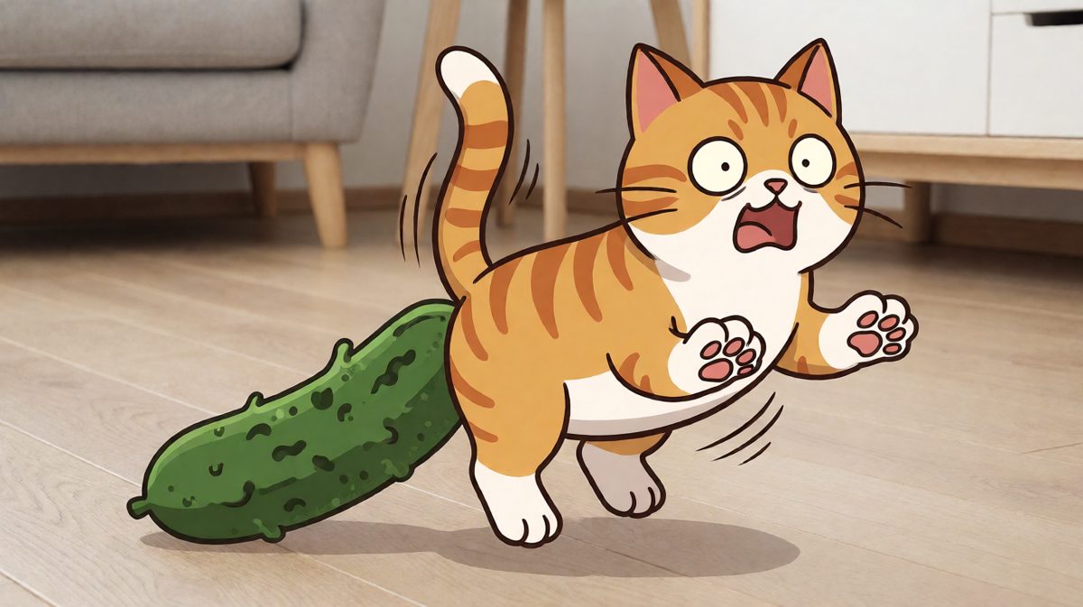 猫：这东西怎么敢出现在我背后！