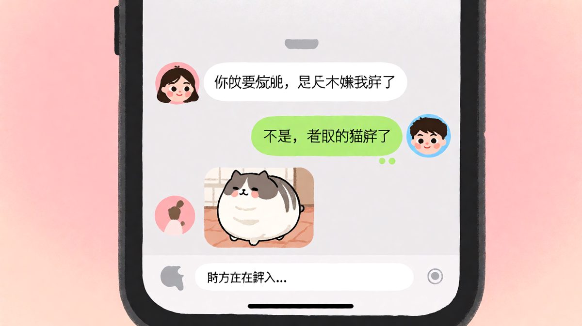 女生以为男生减肥是在影射自己，结果是在减肥猫。