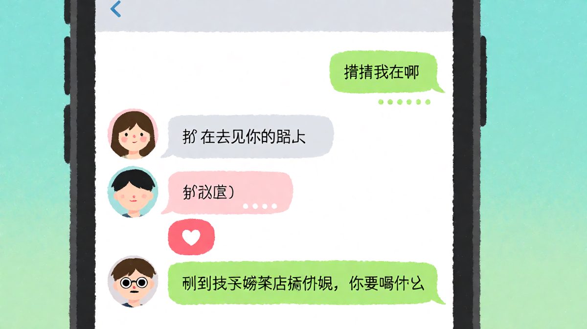 男生秒回'在去见你路上'制造浪漫错觉，下一秒暴露只是买奶茶。