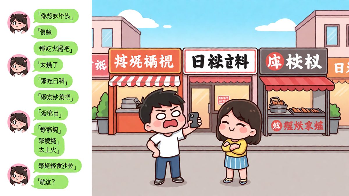 随便=随便说说的终极博弈，男朋友选择困难症当场发作