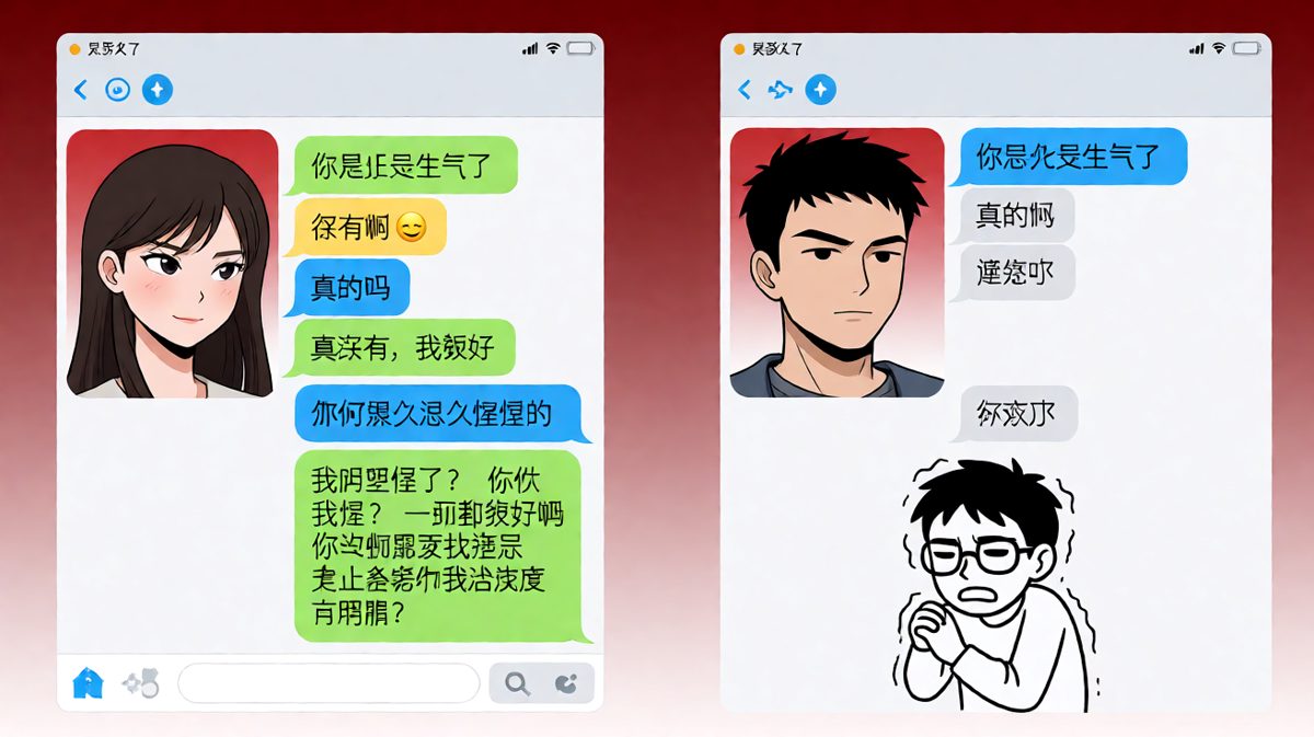 她说她不生气的时候，通常是最生气的时候