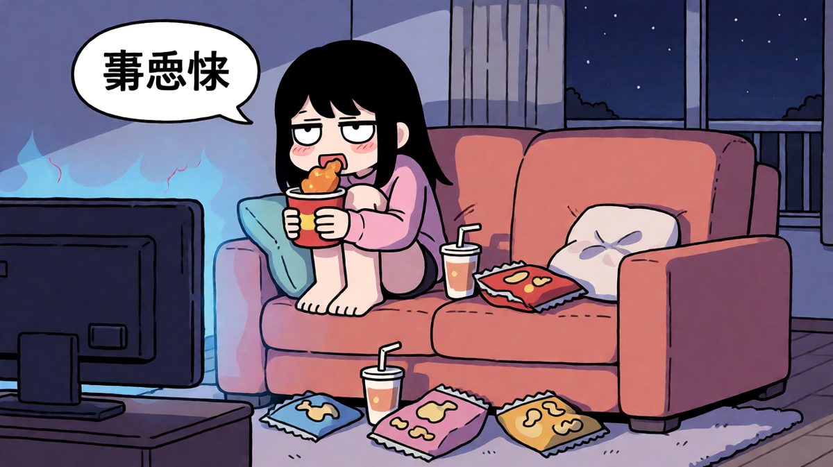晚上：反正已经破戒了，干脆吃个够