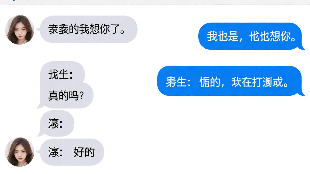 男生深情告白后的灵魂暴击，说想你然后补刀说假的