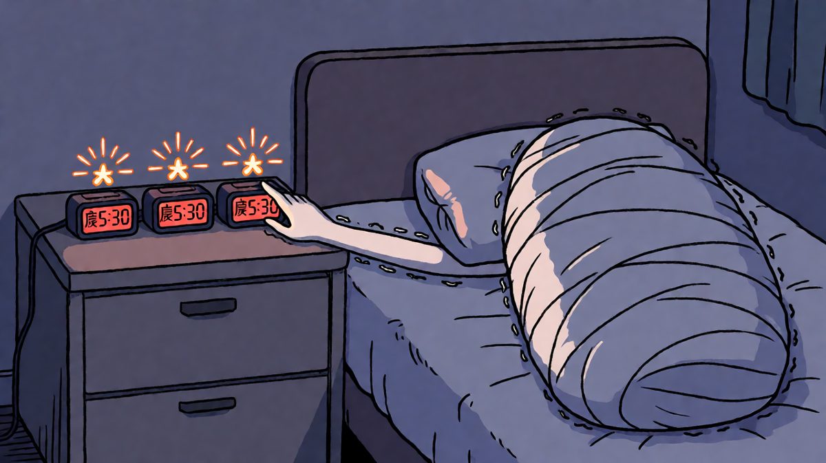 第一格：闹钟已死，而我还要活着