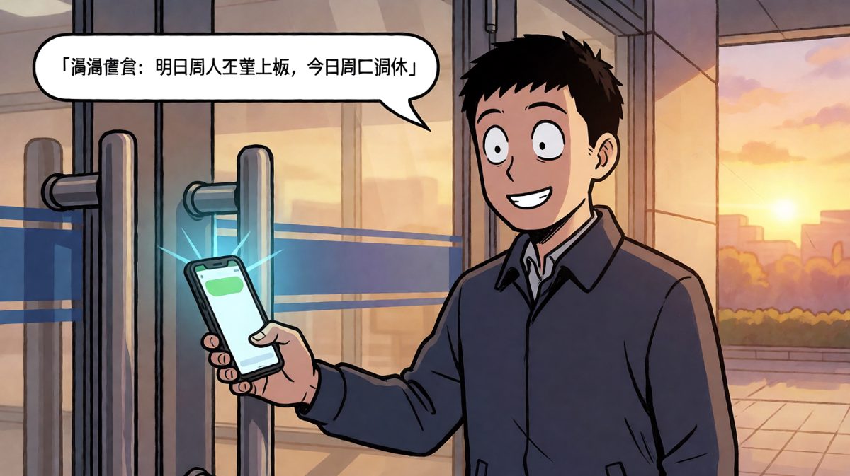 格三：门把手就在眼前——但手机响了