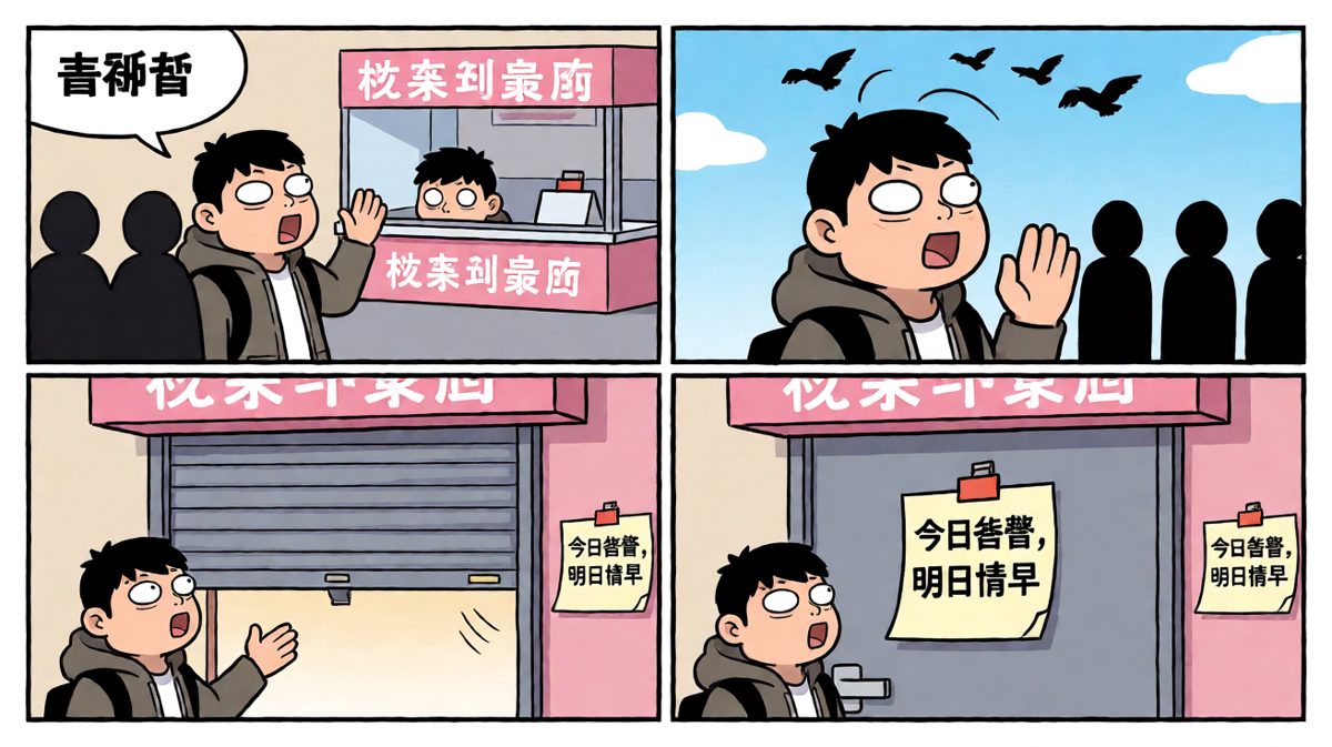 排了四个小时，结果卖完了！