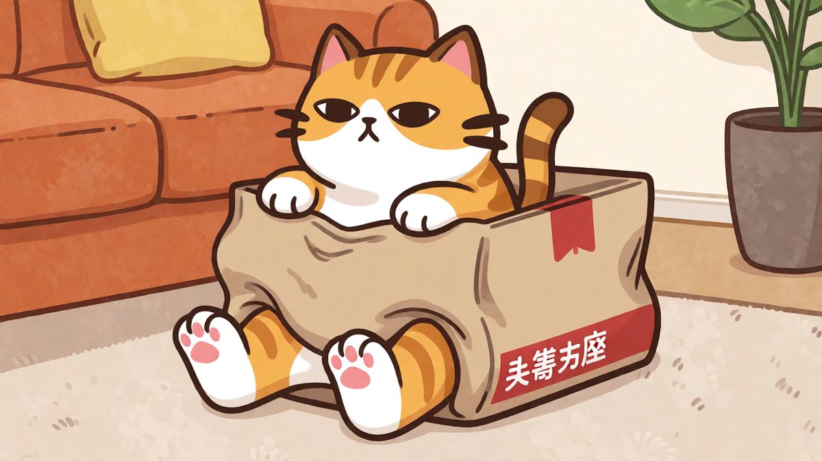 猫咪语录：这个箱我包了，谁也别想抢。