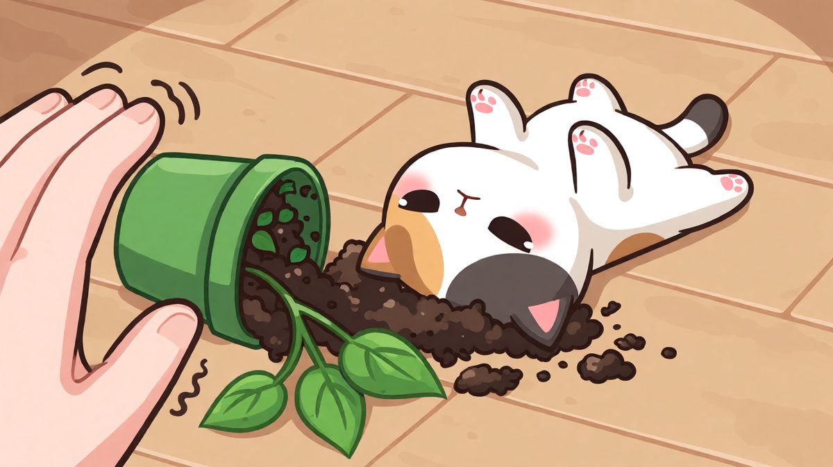 小猫：我已经死透了……等等，别打我！
