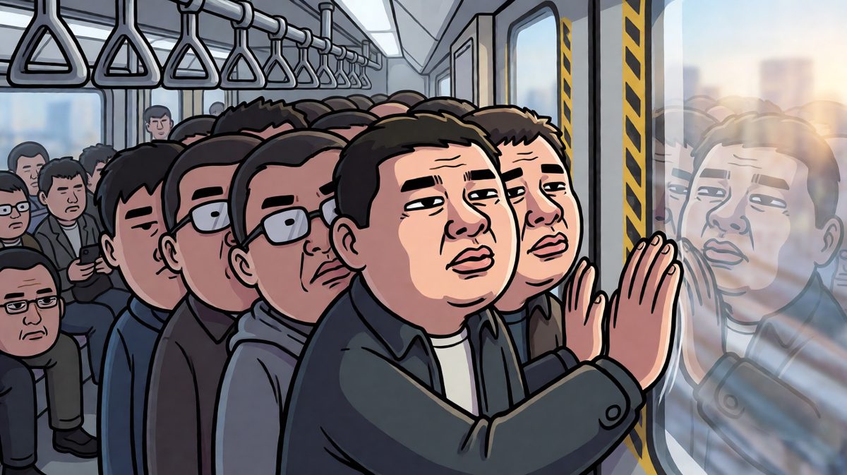通勤路上，我就是那块被挤扁的面包