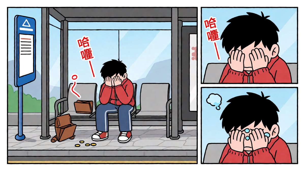 饿着肚子等下一班车