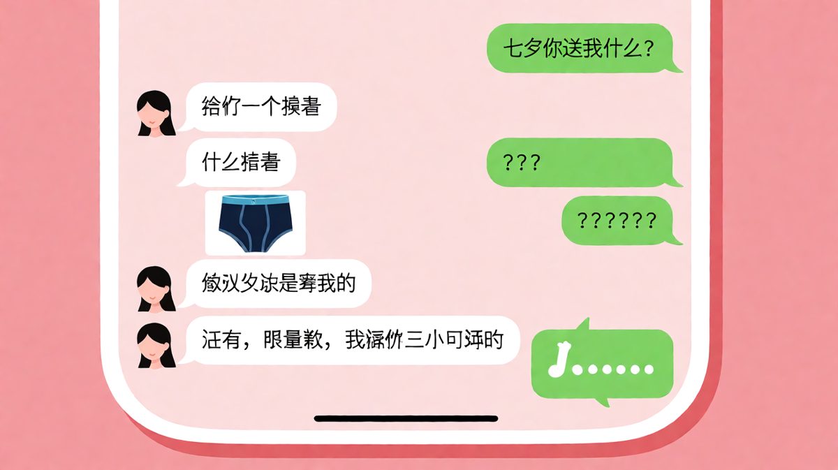 七夕惊喜是条内裤，还理直气壮说排队三小时