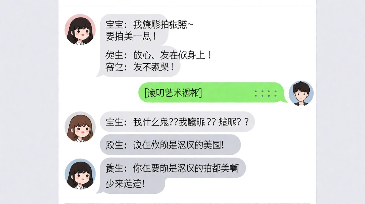 直男拍照翻车现场的灵魂辩解