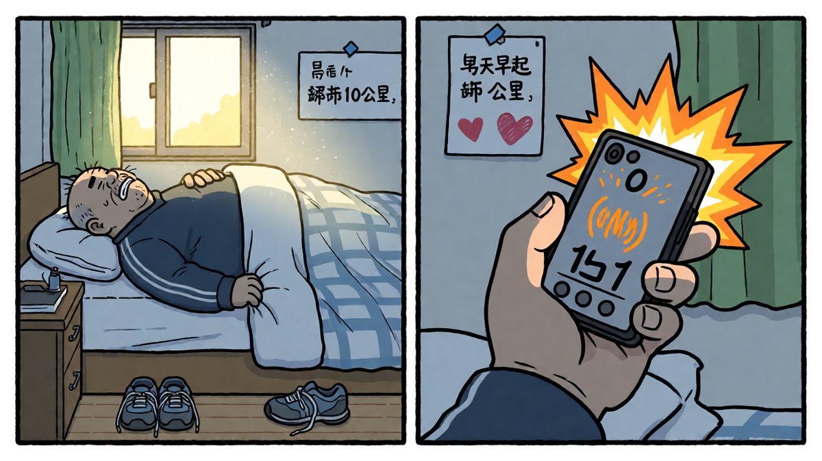 闹钟响了，但被窝实在太温暖